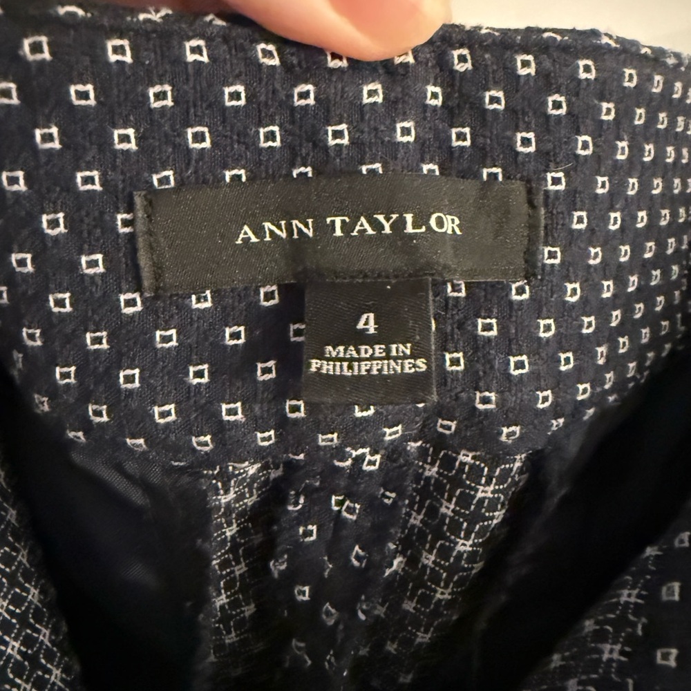Ann Taylor Navy Dot Pants - Picture 4 of 4